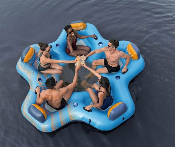 �� ����� �� ����� � 5 ����� ������� Bestway Island Day Drifter 43842