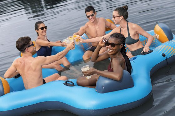 �� ����� �� ����� � 5 ����� ������� Bestway Island Day Drifter 43842