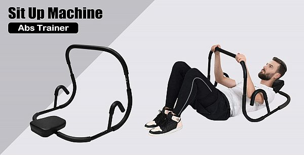 מכשיר אימון כפיפות בטן עם ידיות AB ROLLER 1009