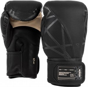 ����� ������ ������ Venum Tecmo 2.0 Boxing Gloves Black 14oz